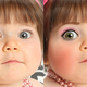Before and after glitz makeover
